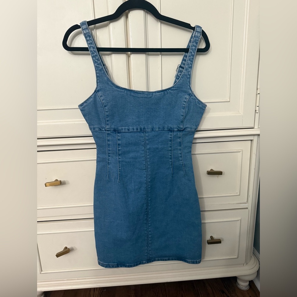 Denim Blue Sleeveless Dress